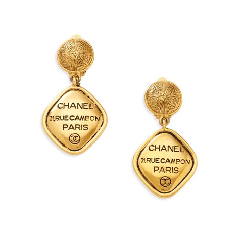 Chanel Vintage 31 Rue Cambon Earrings 